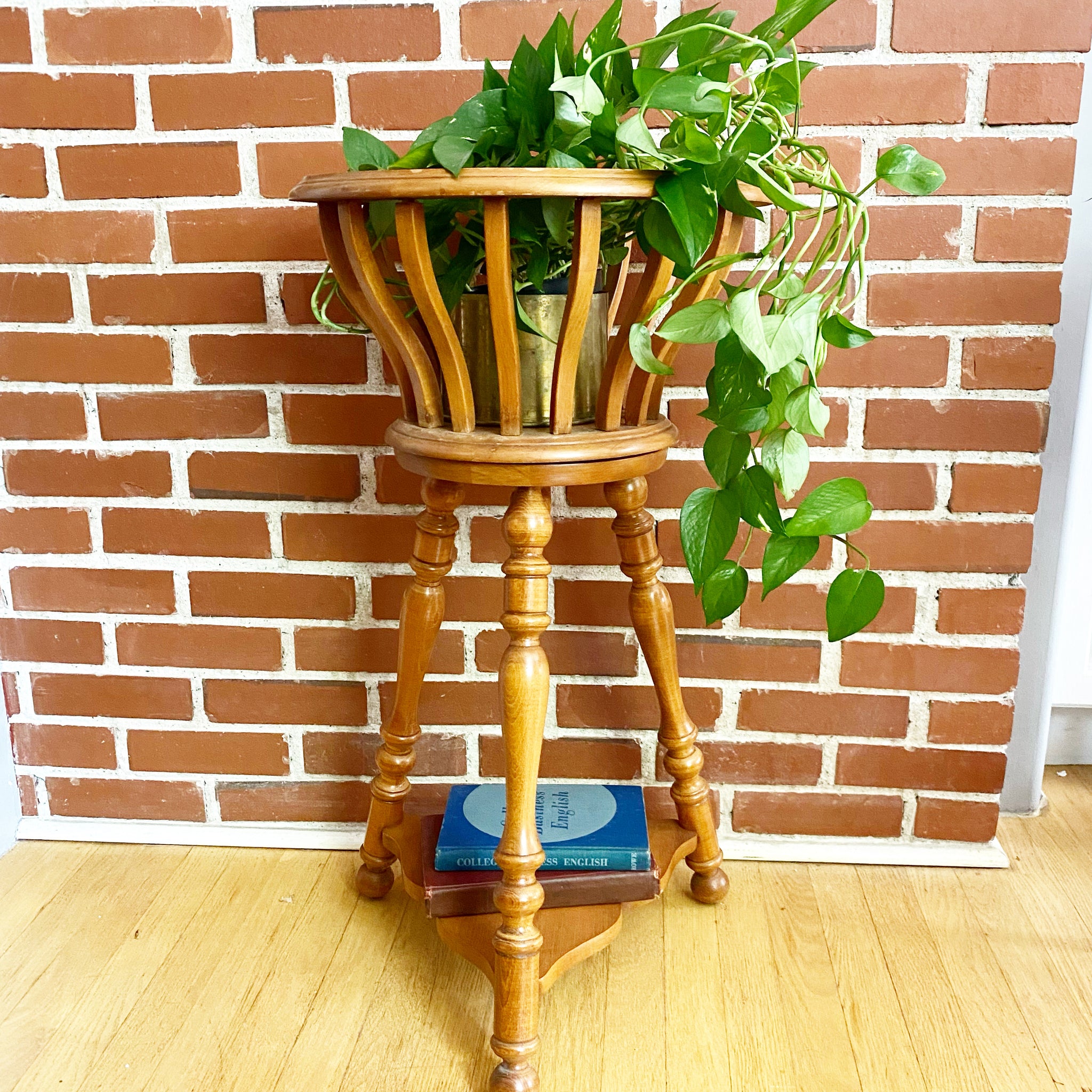 antique wooden plant stands indoor Vintage Wooden Plant Stand – What These Old Things NS