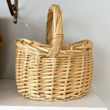 Small Wicker Basket with Handle