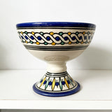 Vintage Pedestal Pottery Bowl