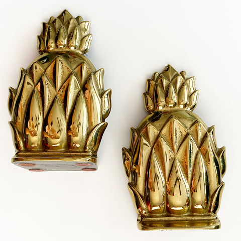 Pair of 1960s Pineapple Bookends