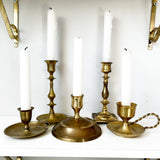 Brass Candlestick Lot