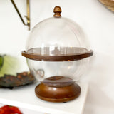 Vintage Cheese and Crackers Dome