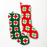 Pair of Vintage Crocheted Stockings