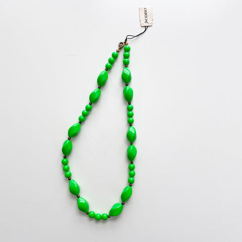 Lime Green 1980s Coro Necklace