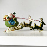 Hallmark Santa & Reindeer Ornament 1982