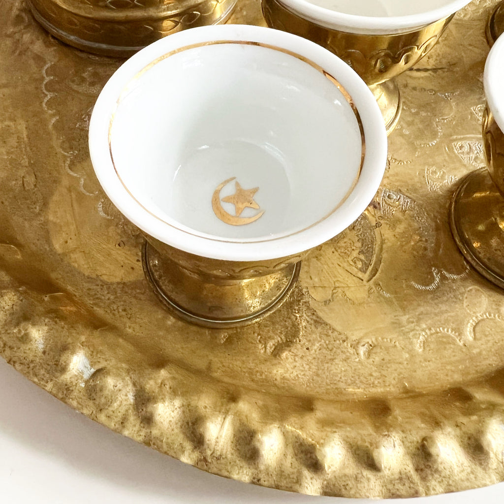 Turkish Brass Tea Set