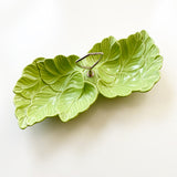 Vintage Green Leaf Dish