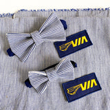 Vintage Via Rail Fabric Adult Bowtie