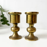 Small Brass Candlestick Set