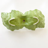 Vintage Green Leaf Dish