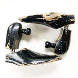 Set of Shoe Forms Vintage Black Wooden Dack's Shoes Branded