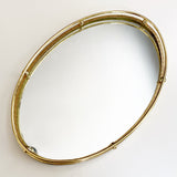 Vintage Brass Mirror Tray