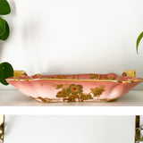 Sunset Pink and Gold Limoges Dish