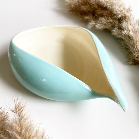 Robin’s Egg Blue Ceramic Dish 1940s
