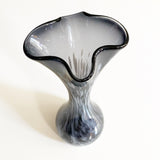 Purple Hand Blown Glass Vase