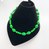 Lime Green 1980s Coro Necklace