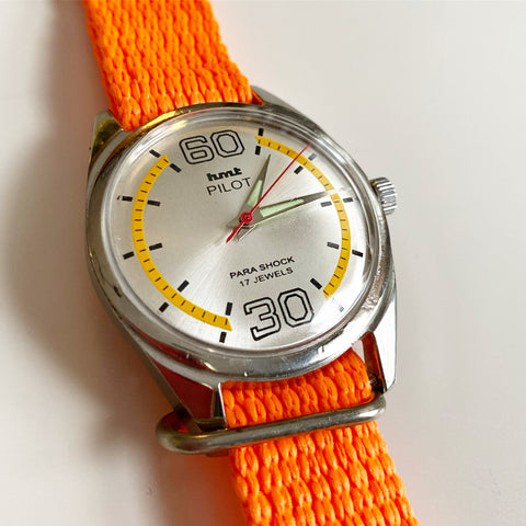 Vintage Orange hmt Pilot Watch