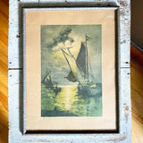 An Evening Breeze Early 1900s Signed Original Colour Print