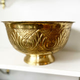 Brass Pedestal Planter Bowl