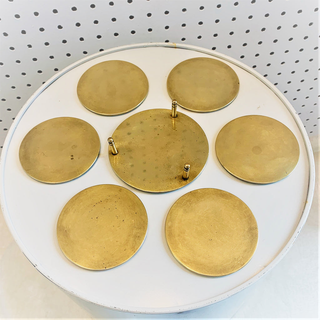 Set of Vintage Brass Coasters from The Compassionate Closet – What