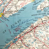 Esso Atlantic Provinces Map w Reverse Halifax/Dartmouth Map 1970