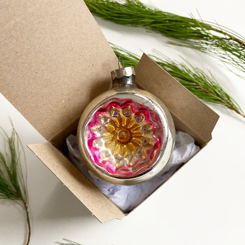 Vintage Blown Glass Ornament 5