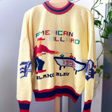 Blanc Bleu American Billiard 1958 Pullover Sweater